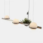 Светодиодный реечный светильник с эллиптическими рельефными плафонами GRO LONG L2