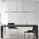 Реечный LED светильник оригинальной формы с комбинацией направленного и рассеянного света DOSSE A GREY