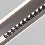 Реечный LED светильник оригинальной формы с комбинацией направленного и рассеянного света DOSSE A GREY