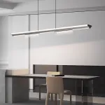 Реечный LED светильник оригинальной формы с комбинацией направленного и рассеянного света DOSSE A GREY