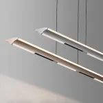 Реечный LED светильник оригинальной формы с комбинацией направленного и рассеянного света DOSSE A COFFEE