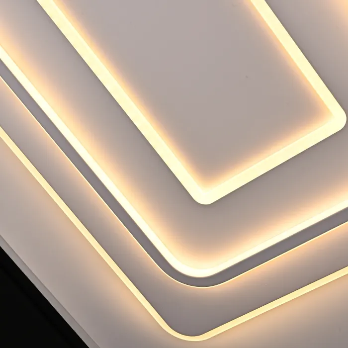 Потолочный светильник белого цвета из акрила с 3 температурами свечения ACRIL WHITE L105 от ImperiumLoft