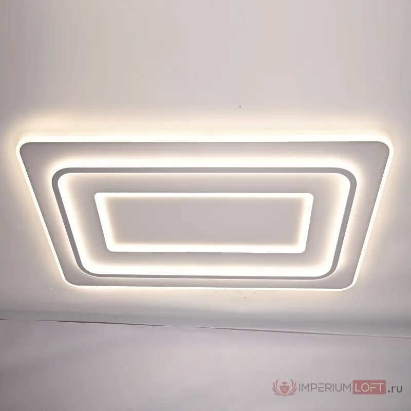 Потолочный светильник белого цвета из акрила с 3 температурами свечения ACRIL WHITE L105 от ImperiumLoft
