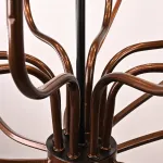 Подвесная кованая сферическая люстра благородного шоколадного оттенка Cagie Dark chocolate L8 от ImperiumLoft