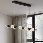 Реечный светильник с LED-источниками света в полусферических рассеивателях с эффектом льда FRIDHELM LONG