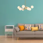 Потолочная люстра с круглыми стеклянными плафонами ROUNDI BRASS L8 от ImperiumLoft