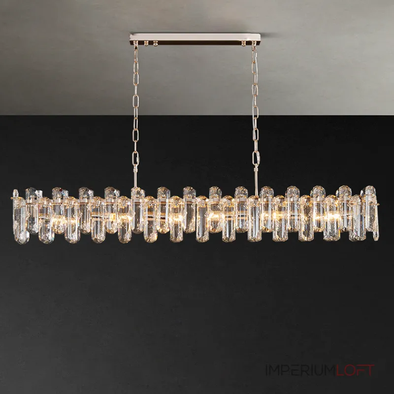 Реечный светодиодный светильник с рассеивателями в виде хрустальных плашек оригинальной формы ILIAS LONG L120 от ImperiumLoft Реечный светодиодный светильник с рассеивателями в виде хрустальных плашек оригинальной формы ILIAS LONG L120 от ImperiumLoft