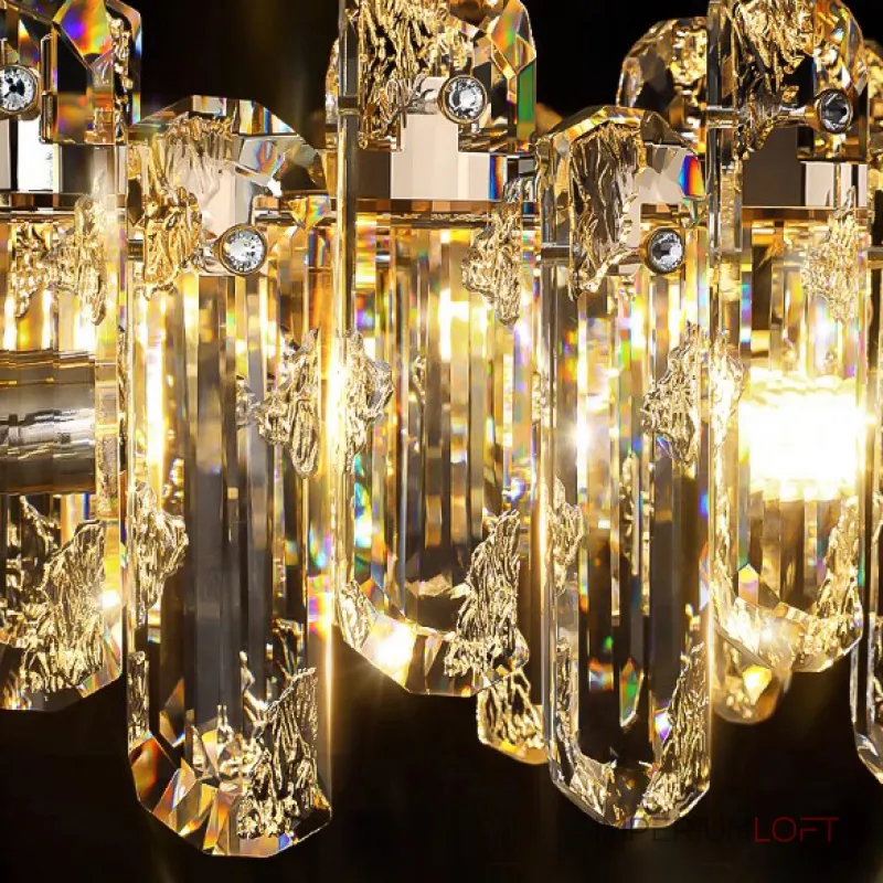 Реечный светодиодный светильник с рассеивателями в виде хрустальных плашек оригинальной формы ILIAS LONG L120 от ImperiumLoft Реечный светодиодный светильник с рассеивателями в виде хрустальных плашек оригинальной формы ILIAS LONG L120 от ImperiumLoft