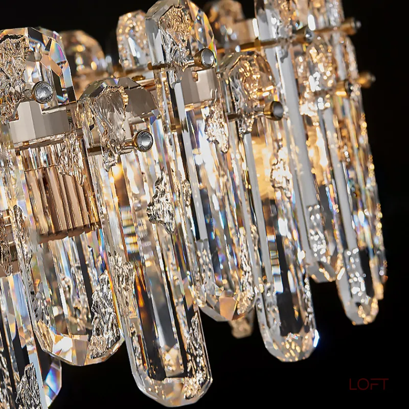 Реечный светодиодный светильник с рассеивателями в виде хрустальных плашек оригинальной формы ILIAS LONG L120 от ImperiumLoft Реечный светодиодный светильник с рассеивателями в виде хрустальных плашек оригинальной формы ILIAS LONG L120 от ImperiumLoft