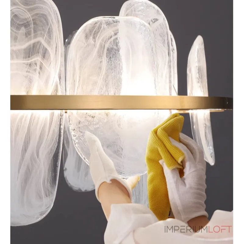 Реечный светодиодный светильник со стеклянными рассеивателями с эффектом «белый дым» STAFFAN LONG от ImperiumLoft Реечный светодиодный светильник со стеклянными рассеивателями с эффектом «белый дым» STAFFAN LONG от ImperiumLoft