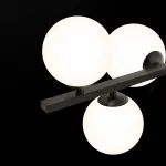 Реечный светодиодный светильник в виде композиции из матовых шарообразных плафонов и колец с контурным LED-свечением DOVER S от ImperiumLoft Реечный светодиодный светильник в виде композиции из матовых шарообразных плафонов и колец с контурным LED-свечением DOVER S от ImperiumLoft