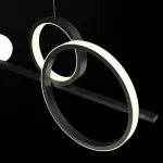 Реечный светодиодный светильник в виде композиции из матовых шарообразных плафонов и колец с контурным LED-свечением DOVER S от ImperiumLoft Реечный светодиодный светильник в виде композиции из матовых шарообразных плафонов и колец с контурным LED-свечением DOVER S от ImperiumLoft