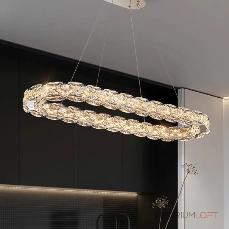 Светодиодный удлиненный овальный светильник с рассеивателями из хрусталя ERHARD LONG от ImperiumLoft Светодиодный удлиненный овальный светильник с рассеивателями из хрусталя ERHARD LONG от ImperiumLoft