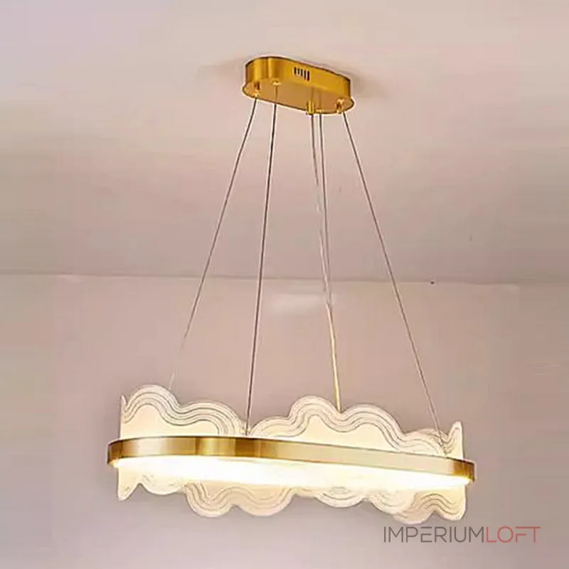 Светодиодный реечный светильник с полупрозрачными рассеивателями в виде волнообразных пластин FERENCE LONG S от ImperiumLoft Светодиодный реечный светильник с полупрозрачными рассеивателями в виде волнообразных пластин FERENCE LONG S от ImperiumLoft