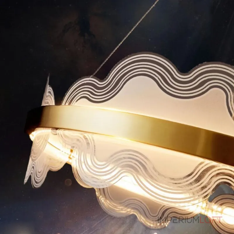 Светодиодный реечный светильник с полупрозрачными рассеивателями в виде волнообразных пластин FERENCE LONG M от ImperiumLoft Светодиодный реечный светильник с полупрозрачными рассеивателями в виде волнообразных пластин FERENCE LONG M от ImperiumLoft