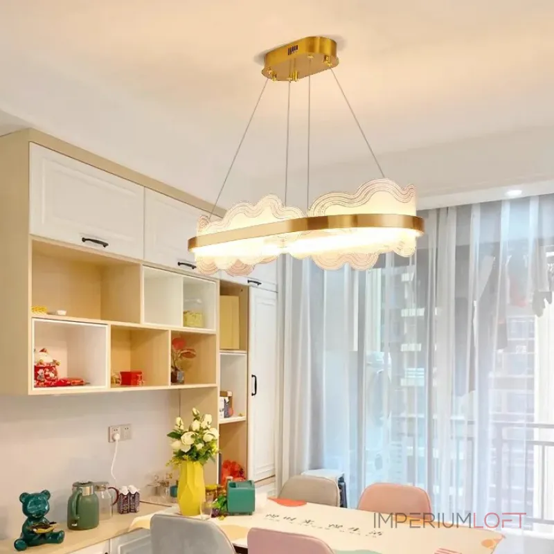 Светодиодный реечный светильник с полупрозрачными рассеивателями в виде волнообразных пластин FERENCE LONG M от ImperiumLoft Светодиодный реечный светильник с полупрозрачными рассеивателями в виде волнообразных пластин FERENCE LONG M от ImperiumLoft