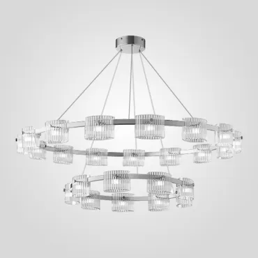 Кольцевая люстра NICOLETTA CHROME D100+D60