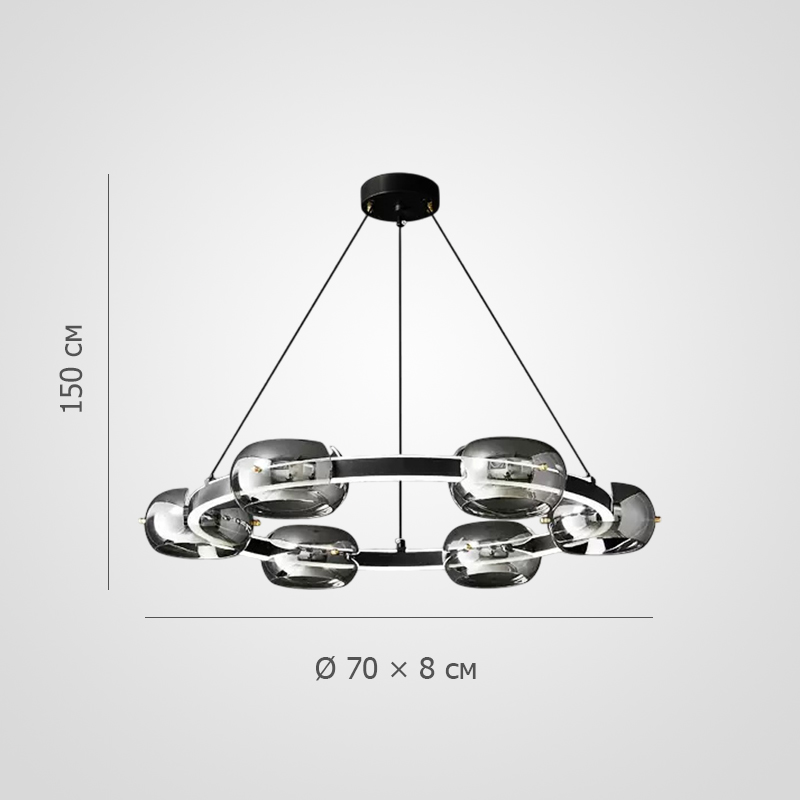 Подвесная люстра DILAN RING D70 Подвесная люстра DILAN RING D70