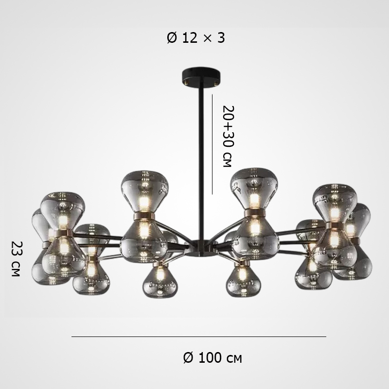 Люстра на штанге PROSPER D100 Люстра на штанге PROSPER D100