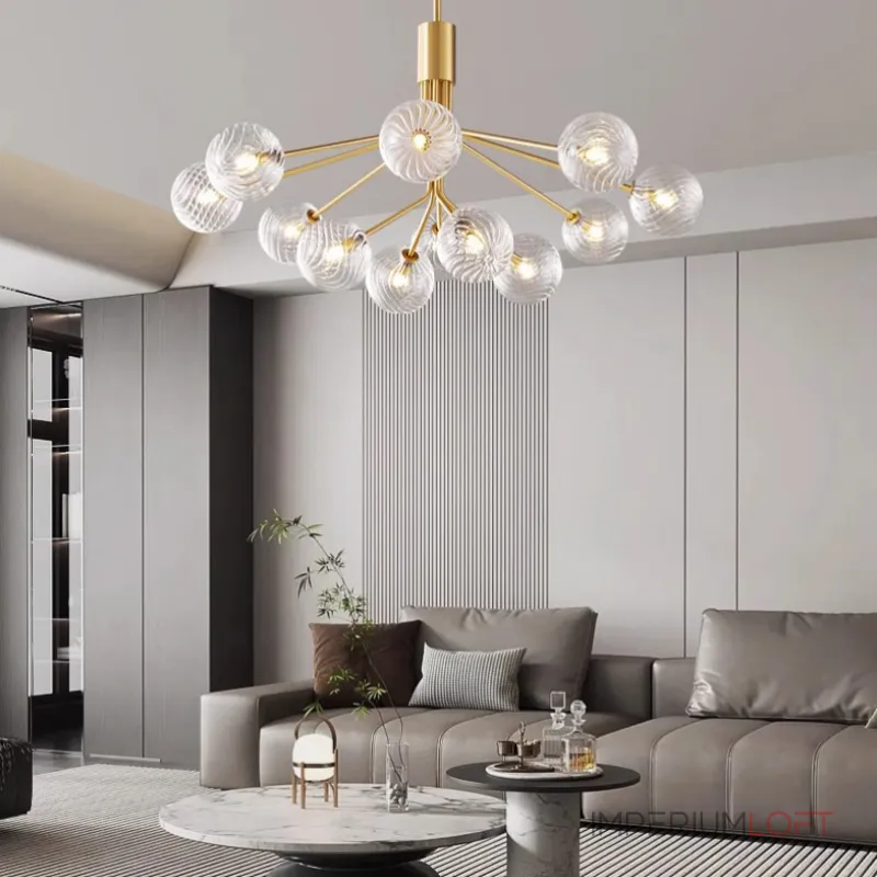 Люстра на штанге DANNA LUX Brass L12 Люстра на штанге DANNA LUX Brass L12
