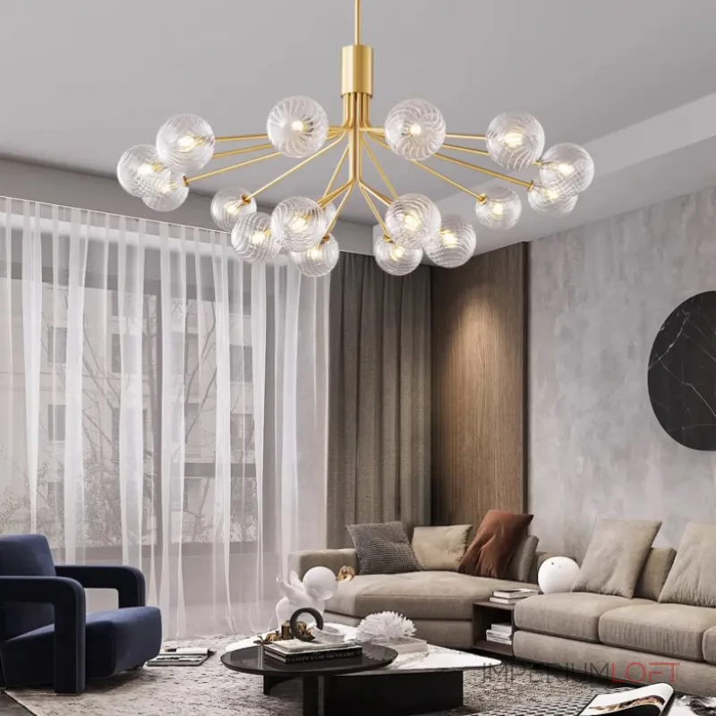 Люстра на штанге DANNA LUX Brass L18 Люстра на штанге DANNA LUX Brass L18