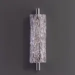 Светодиодный настенный светильник с рассеивателем из фактурного стекла ручной работы DONATUS WALL