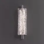 Светодиодный настенный светильник с рассеивателем из фактурного стекла ручной работы DONATUS WALL