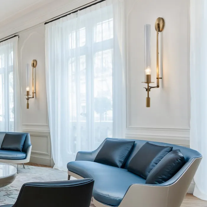 Настенный светильник в стиле постмодерн TOULON Brass L71 от ImperiumLoft