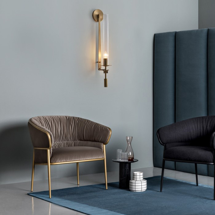 Настенный светильник в стиле постмодерн TOULON Brass L71 от ImperiumLoft
