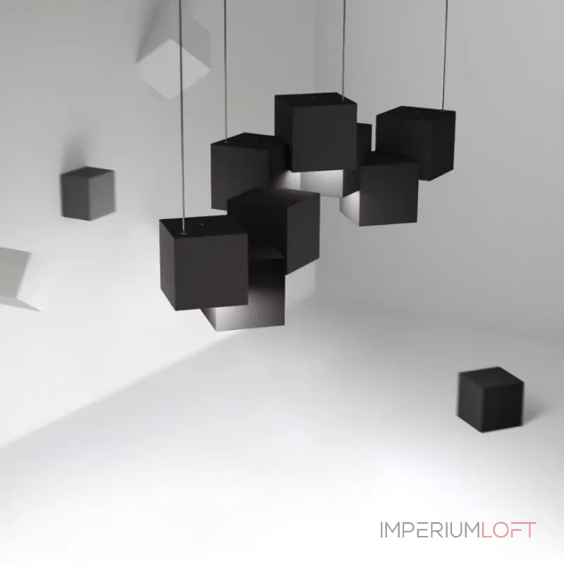 Подвесной светодиодный светильник CUBES R BLACK Подвесной светодиодный светильник CUBES R BLACK
