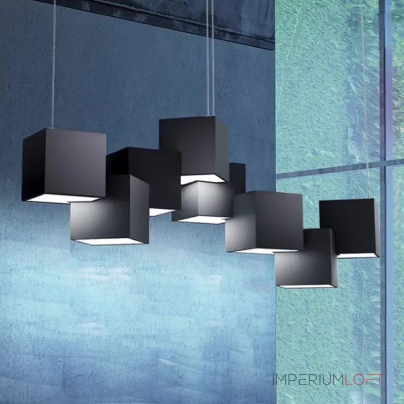 Подвесной светодиодный светильник CUBES R BLACK Подвесной светодиодный светильник CUBES R BLACK