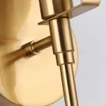 Бра с дисковидными рассеивателями из мрамора на латунной стойке REMI Brass L34