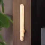 Бра удлиненной формы из натурального алебастра KEFAS Brass H60
