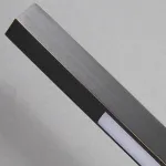 Светодиодный настенный светильник с прямоугольными рассеивателями из рельефного стекла STINUS Black H80