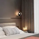 Настенный светильник с шарообразными плафонами из дымчатого стекла FERDIN WALL D15 3000K