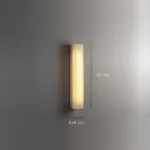 Настенный светильник прямоугольной формы из мрамора GREG WALL H60