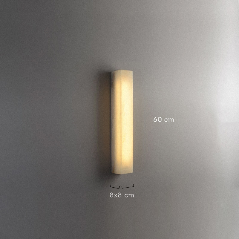 Настенный светильник прямоугольной формы из мрамора GREG WALL H60