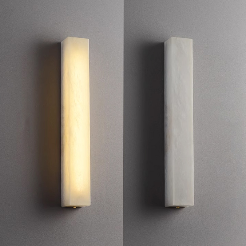 Настенный светильник прямоугольной формы из мрамора GREG WALL H100 Настенный светильник прямоугольной формы из мрамора GREG WALL H100