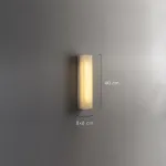 Настенный светильник прямоугольной формы из мрамора GREG WALL H37