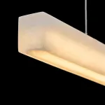 Реечный светодиодный светильник квадратного сечения из мрамора GREG L120 от ImperiumLoft