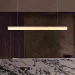 Реечный светодиодный светильник квадратного сечения из мрамора GREG L120 от ImperiumLoft