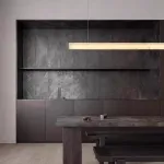 Реечный светодиодный светильник квадратного сечения из мрамора GREG L120 от ImperiumLoft