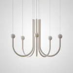Подвесная люстра в виде комбинации из дуг с LED подсветкой AGRIPPA L8 от ImperiumLoft