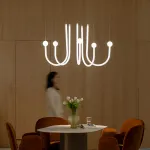 Подвесная люстра в виде комбинации из дуг с LED подсветкой AGRIPPA L8 от ImperiumLoft