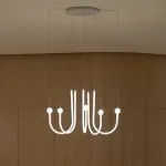 Подвесная люстра в виде комбинации из дуг с LED подсветкой AGRIPPA L8 от ImperiumLoft