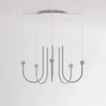 Подвесная люстра в виде комбинации из дуг с LED подсветкой AGRIPPA L8 от ImperiumLoft