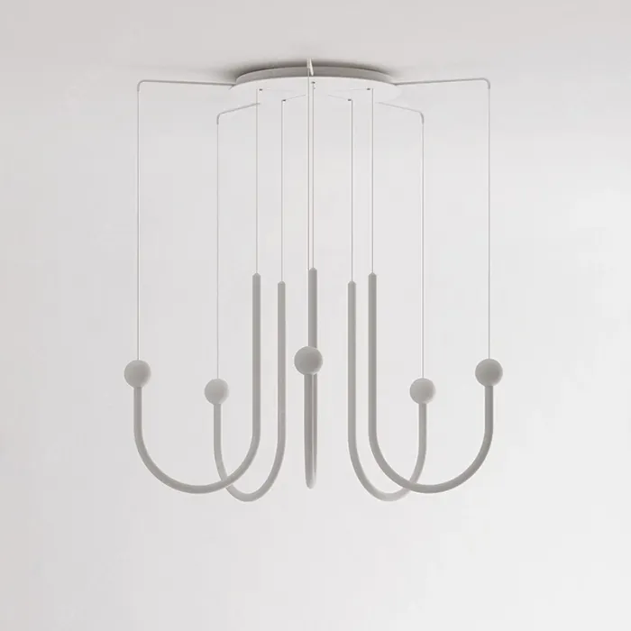 Подвесная люстра в виде комбинации из дуг с LED подсветкой AGRIPPA L8 от ImperiumLoft