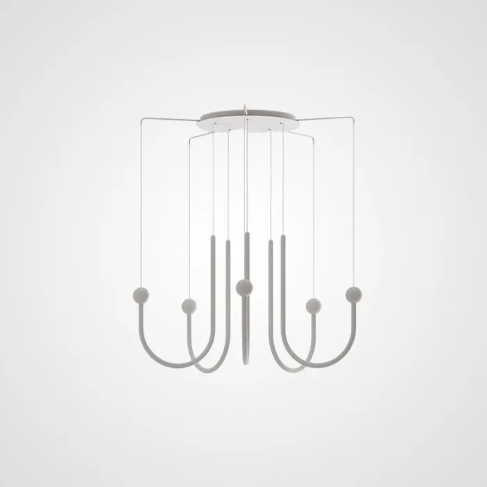 Подвесная люстра в виде комбинации из дуг с LED подсветкой AGRIPPA L6 от ImperiumLoft