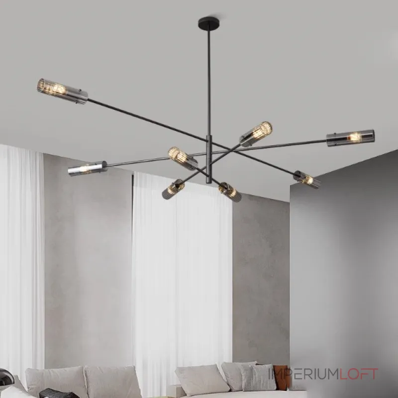 Люстра на штанге RADIANT Black L6 Люстра на штанге RADIANT Black L6