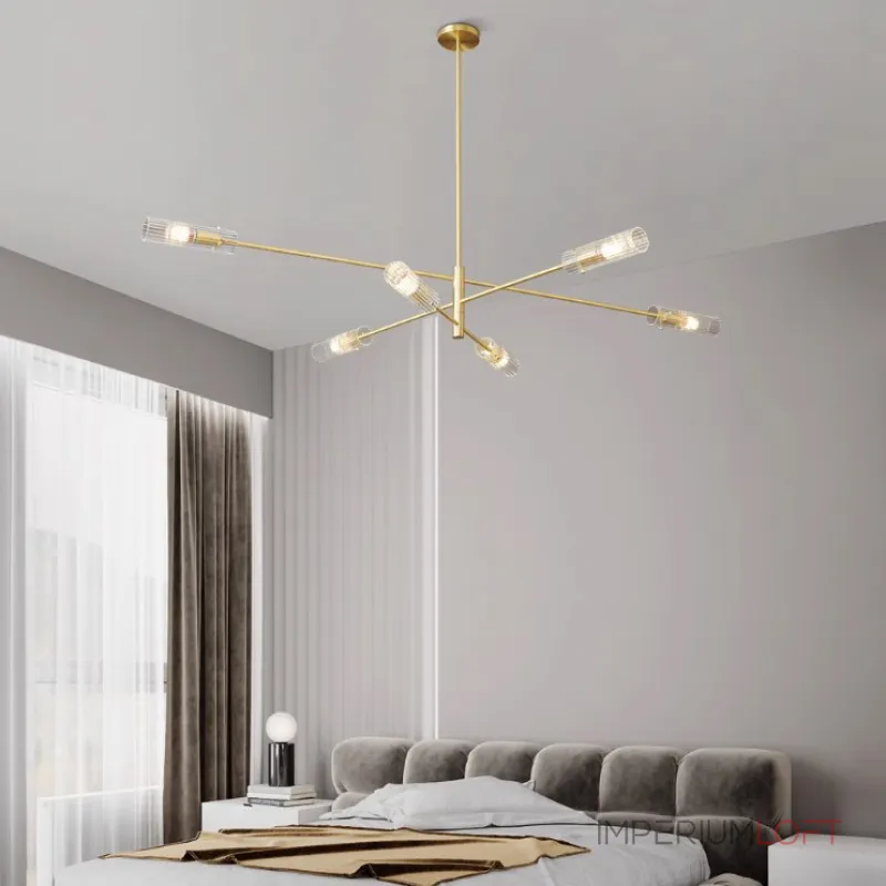 Люстра на штанге RADIANT Brass L6 Люстра на штанге RADIANT Brass L6